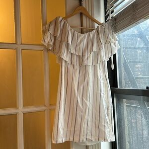 Charles Henry Off the Shoulder Dress